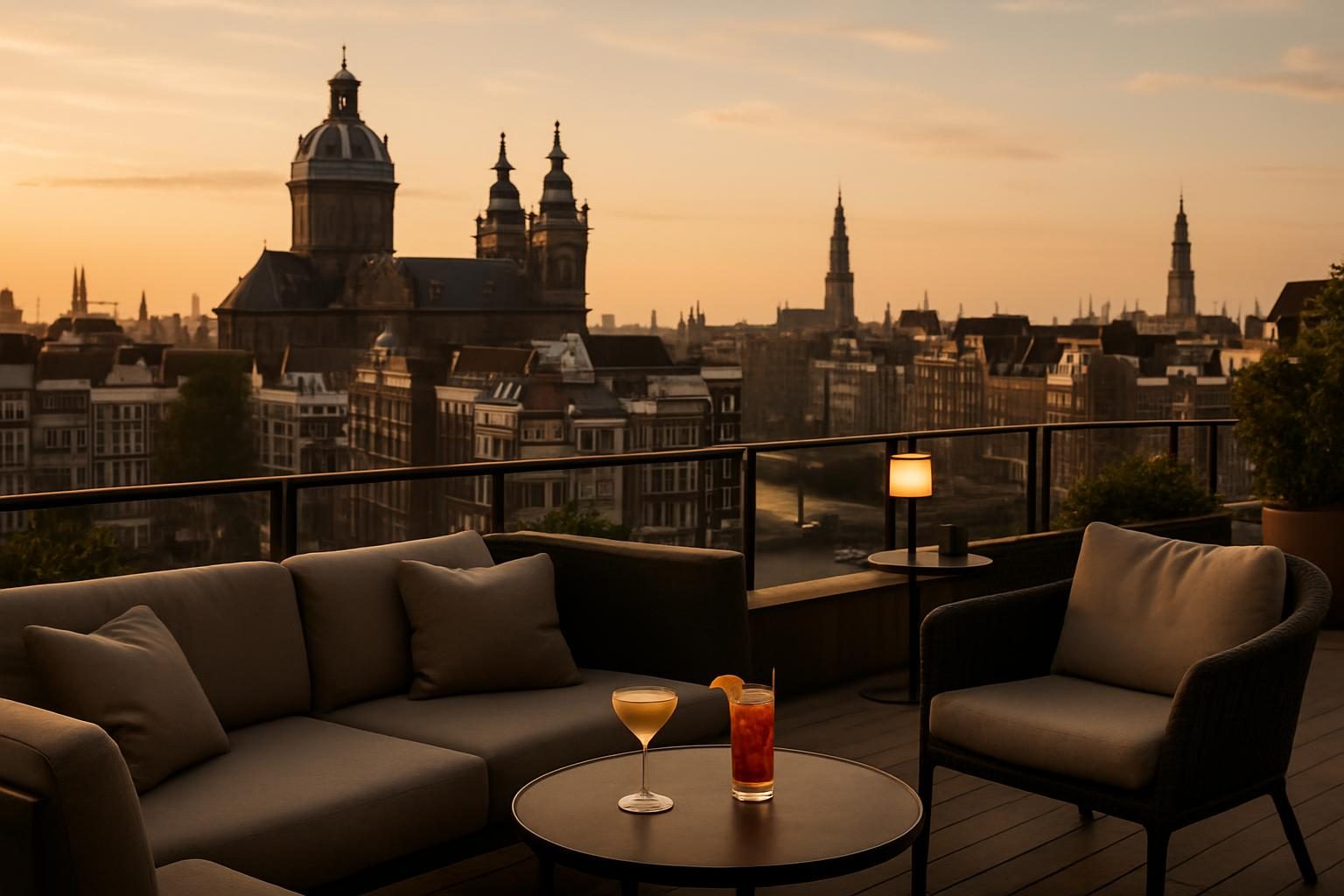 Netherlands — rooftop bar view
