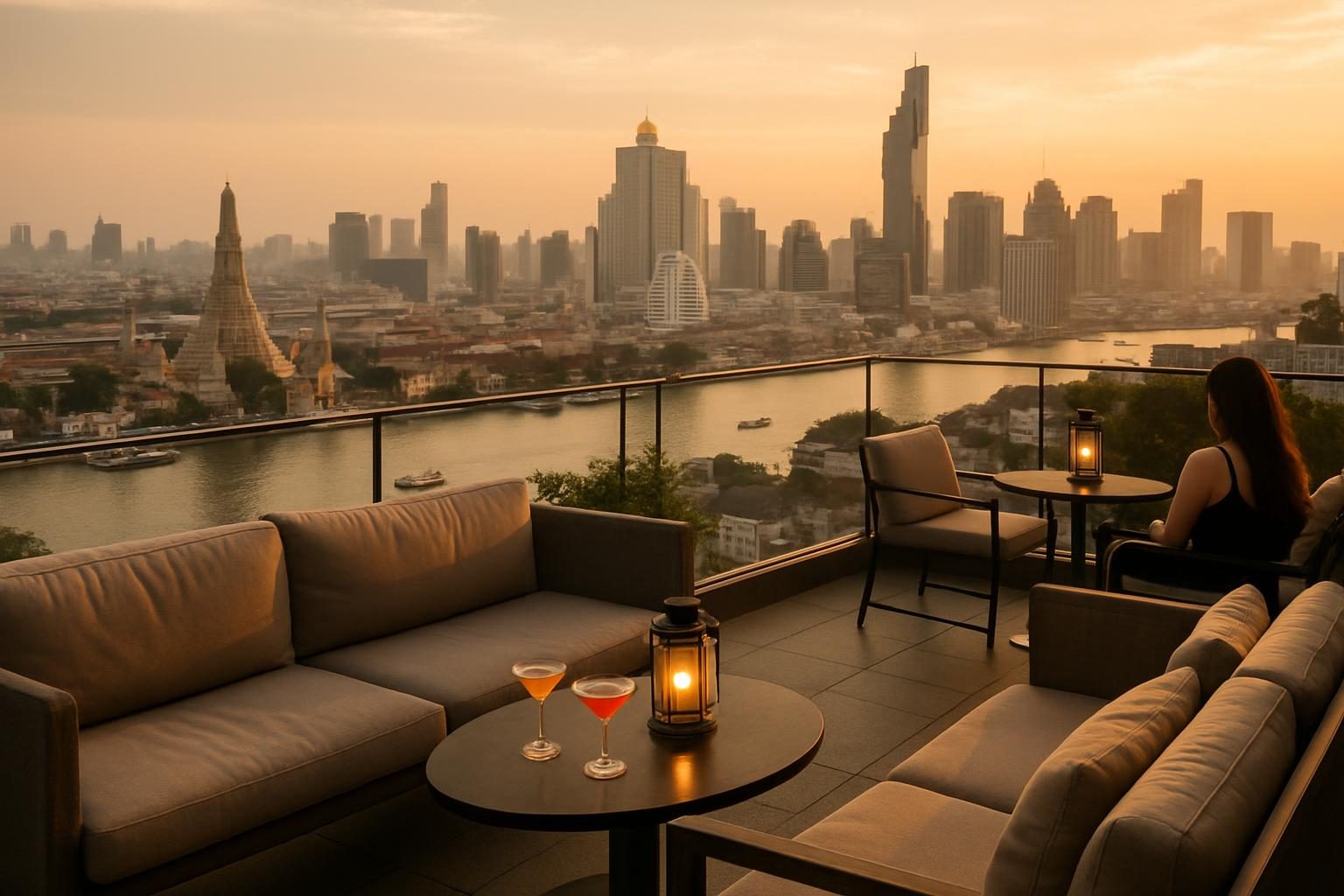 Thailand — rooftop bar view