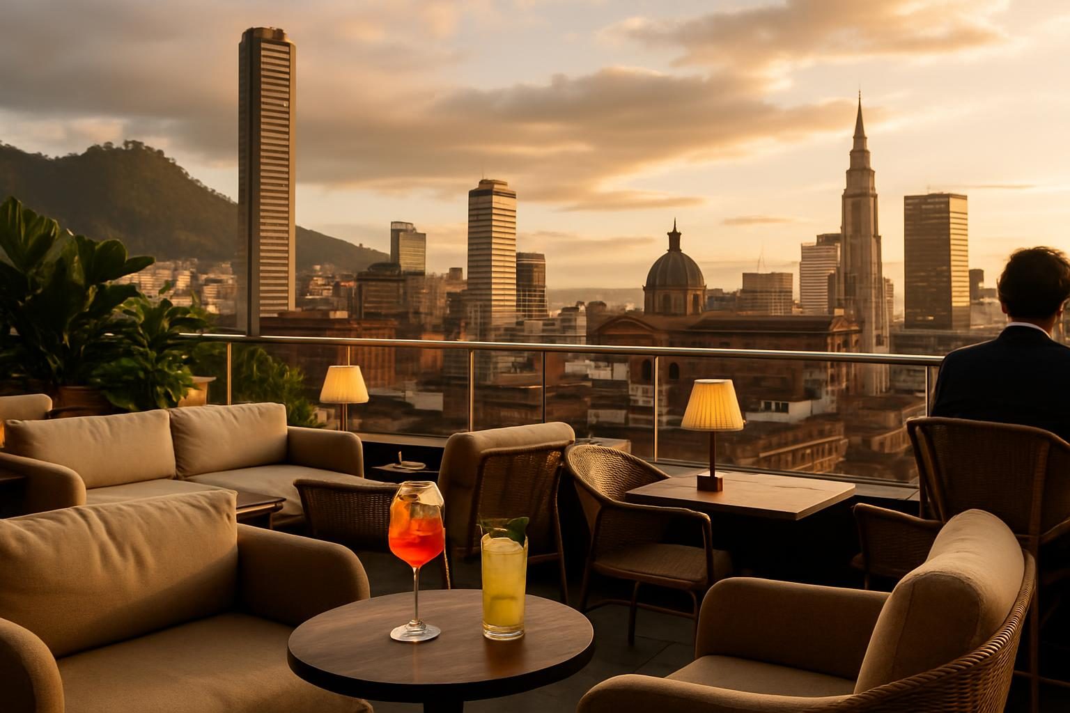Colombia — rooftop bar view