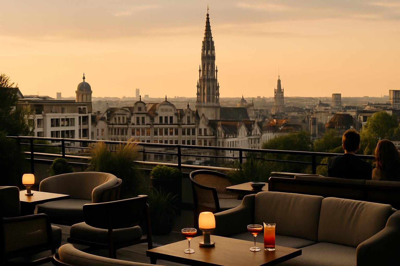 Belgium — rooftop bar view