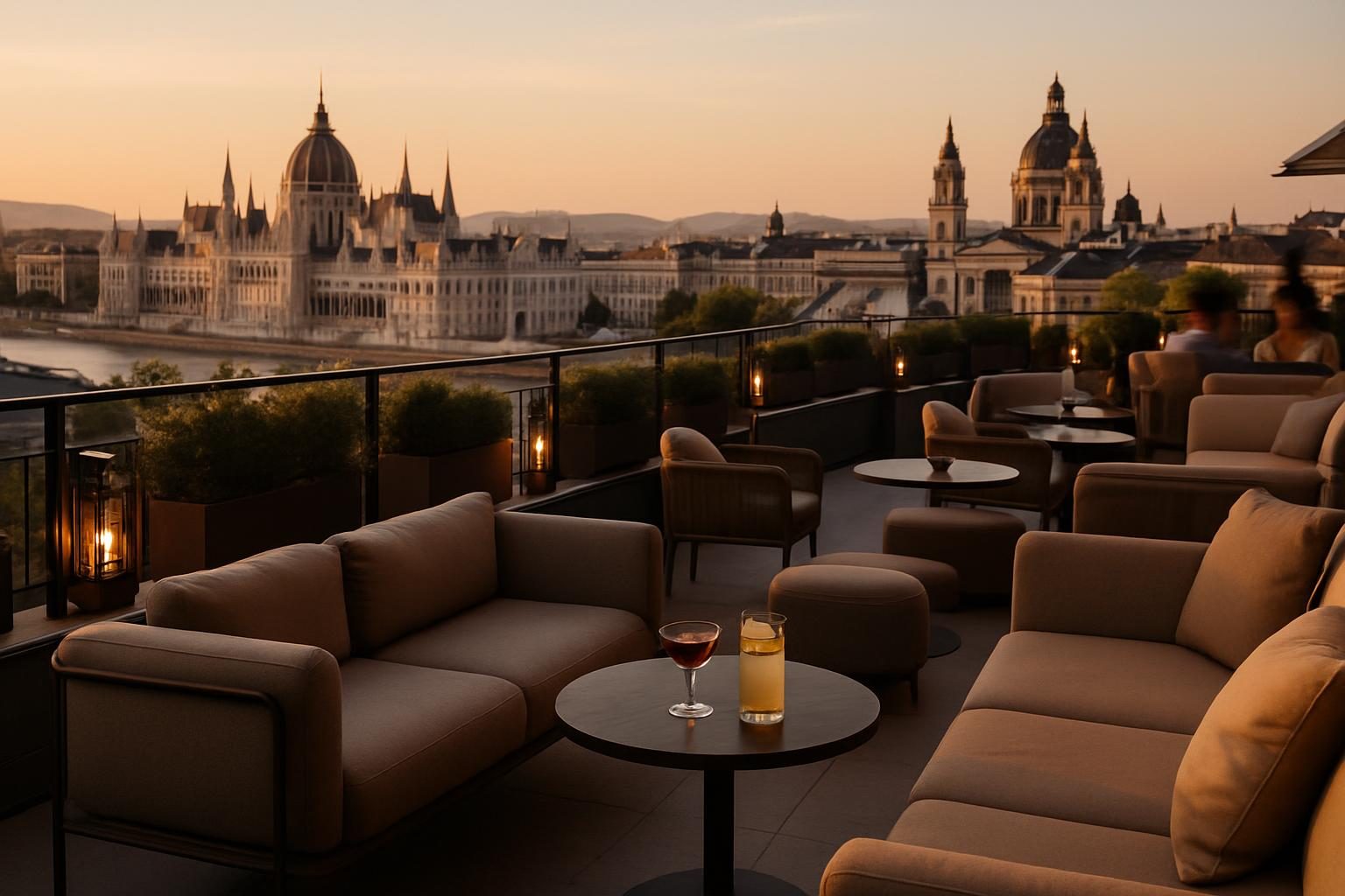 Hungary — rooftop bar view