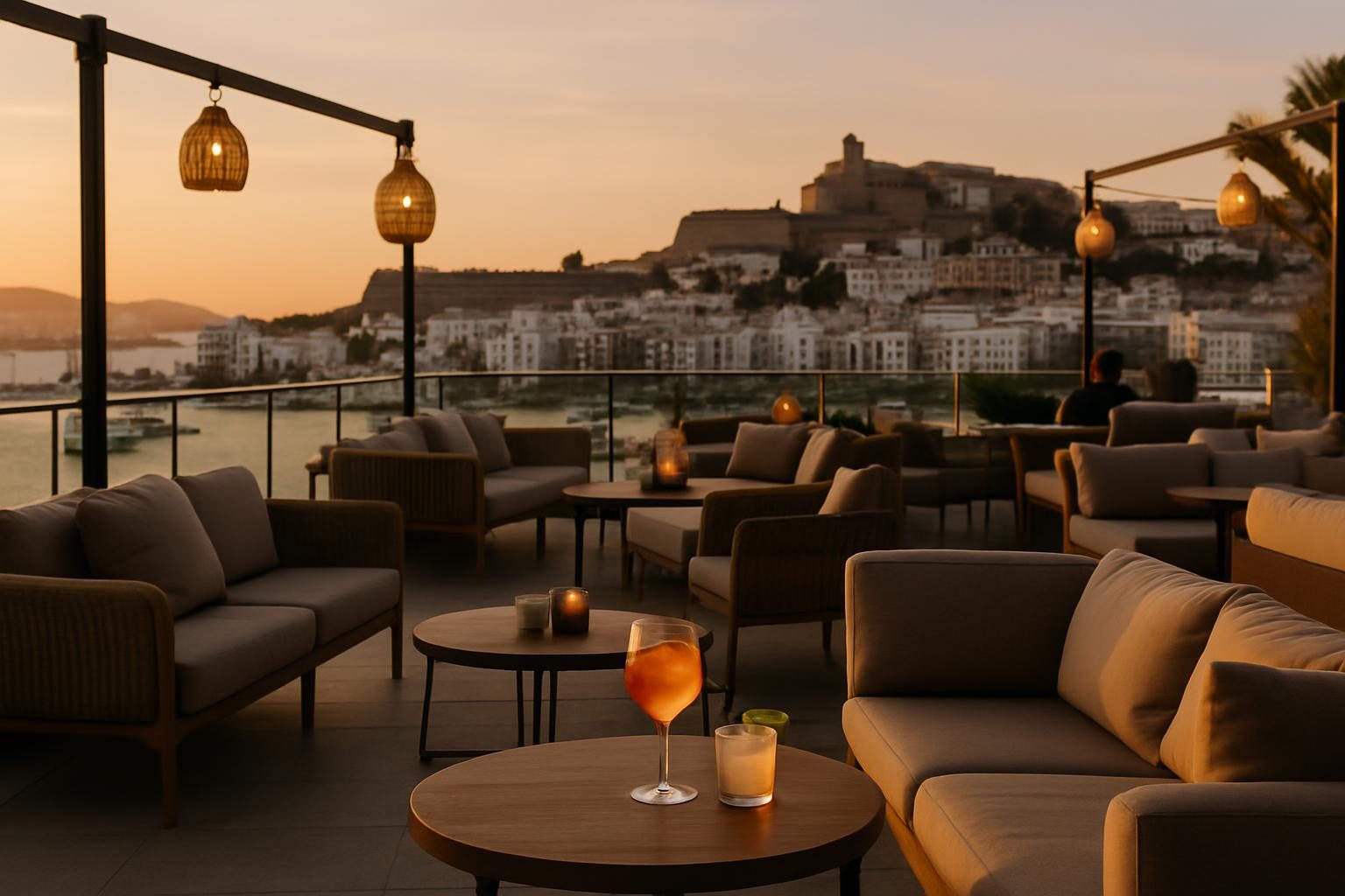 Spain — rooftop bar view