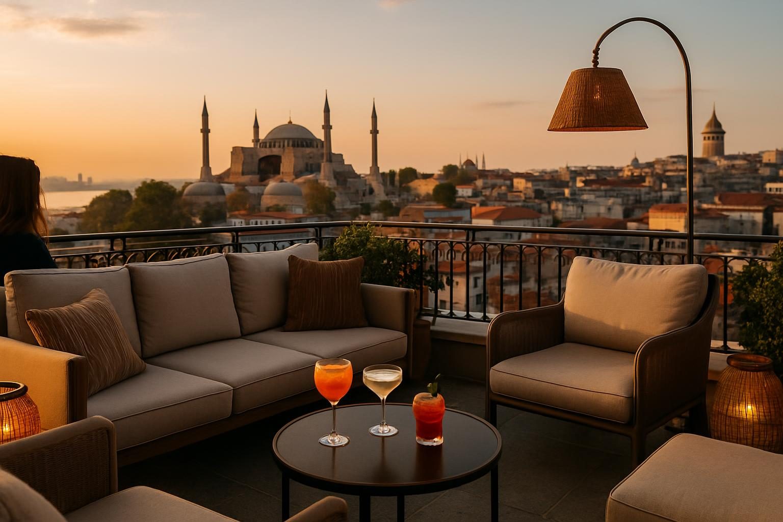 Turkey — rooftop bar view