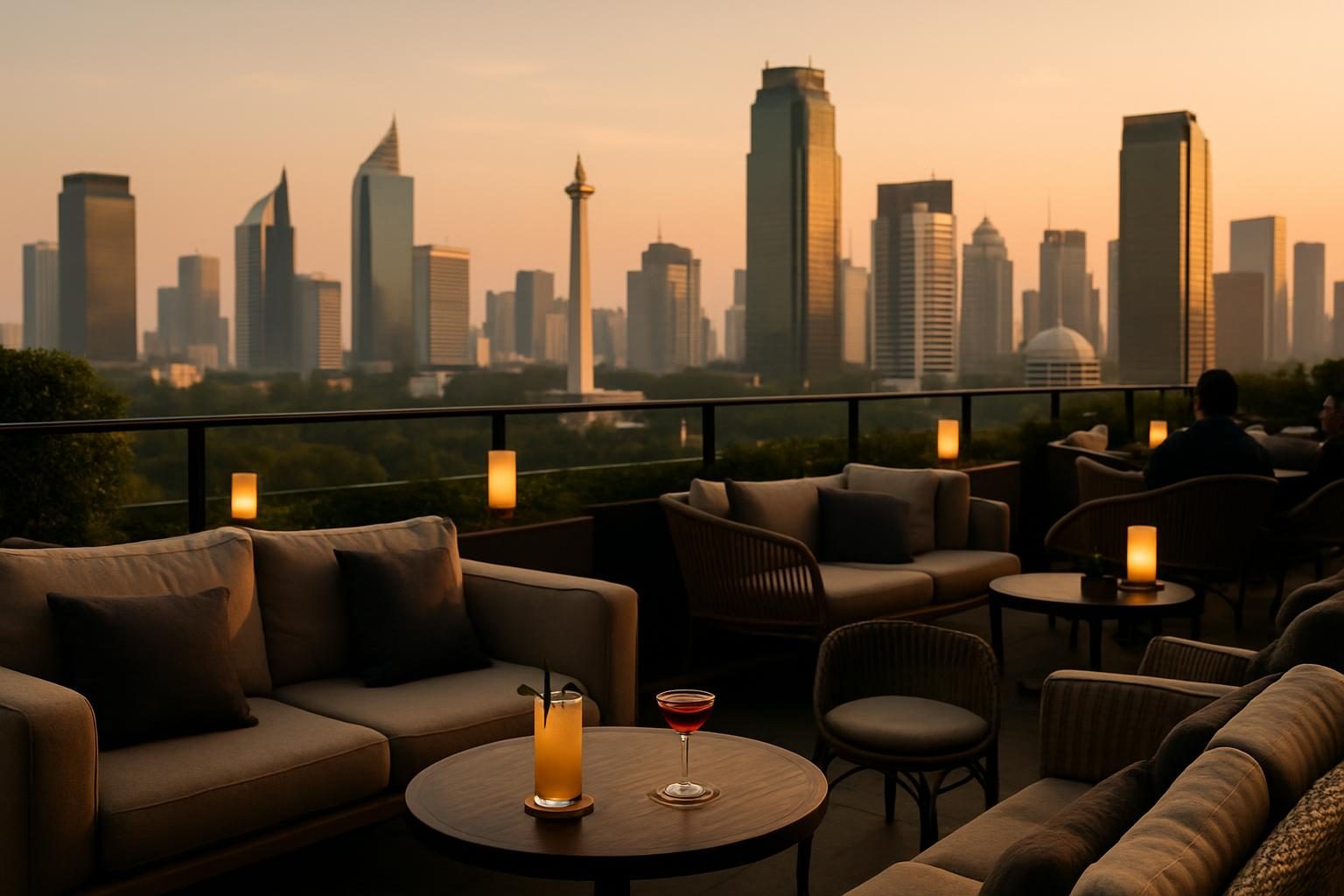 Indonesia — rooftop bar view