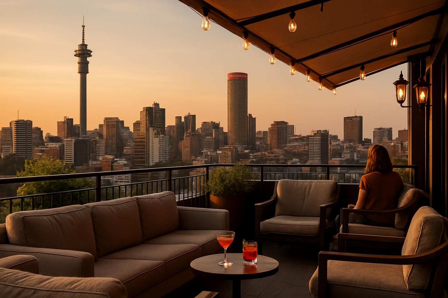 South Africa — rooftop bar view