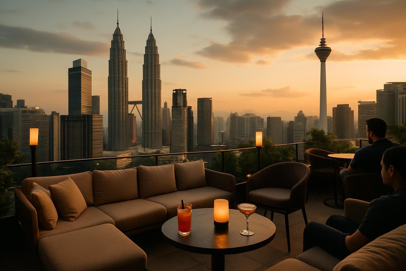 Malaysia — rooftop bar view