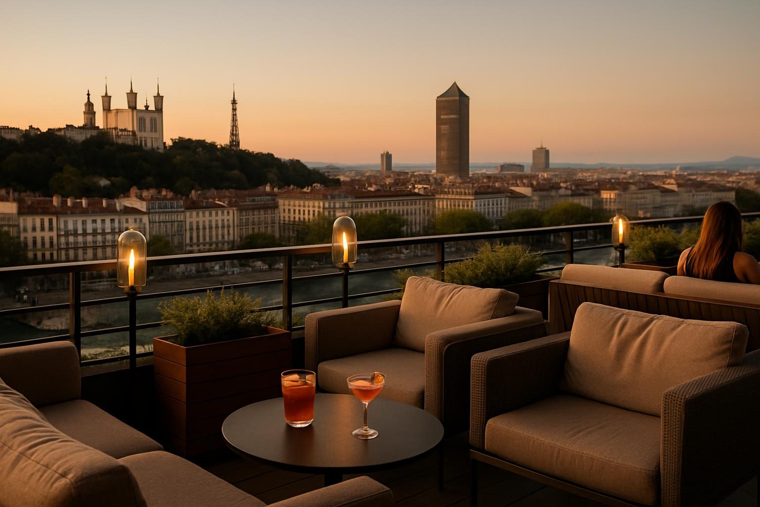 France — rooftop bar view