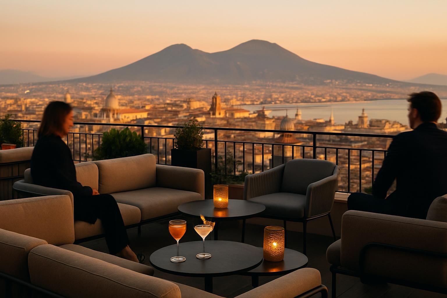 Italy — rooftop bar view