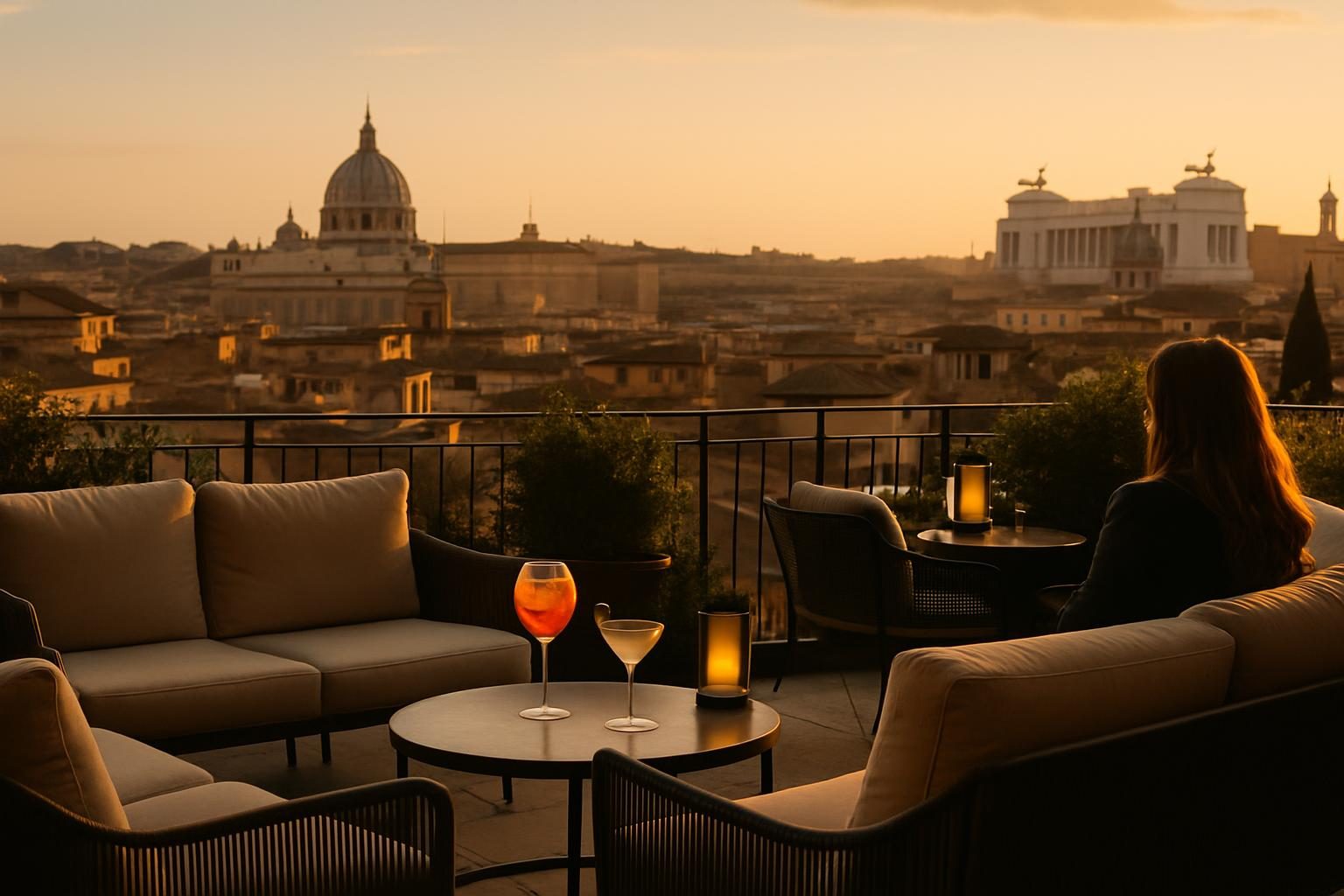 Italy — rooftop bar view