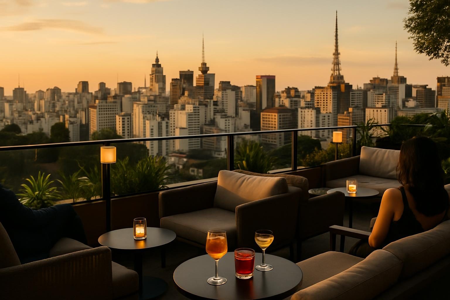 Brazil — rooftop bar view
