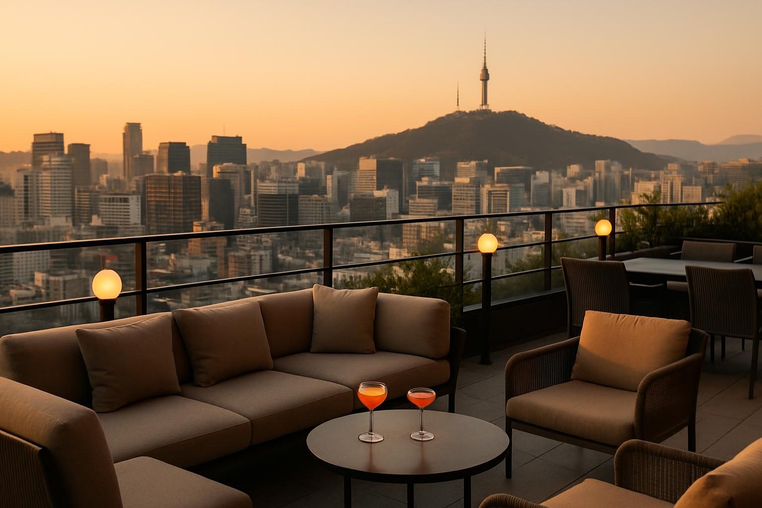 South Korea — rooftop bar view