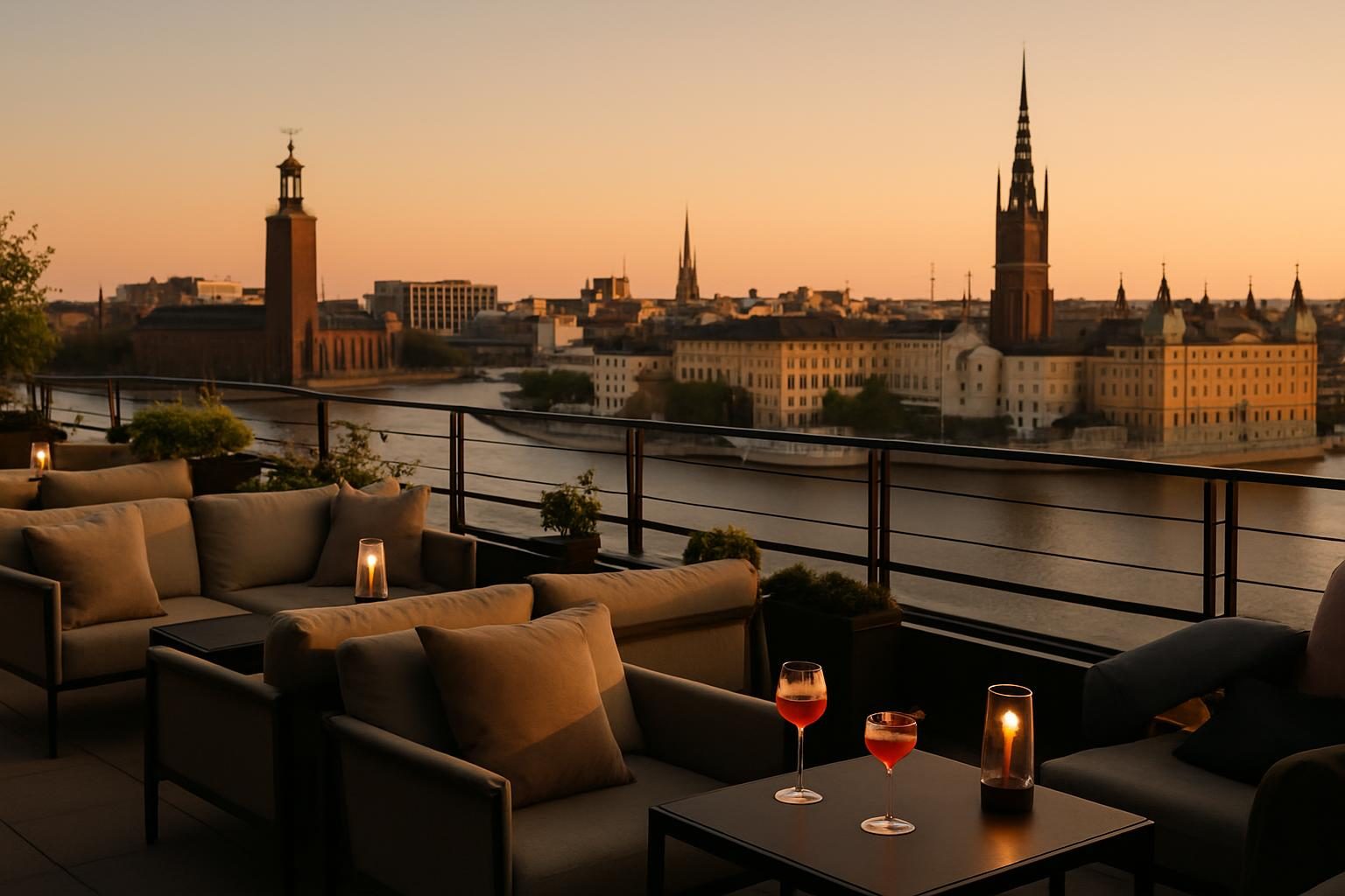 Sweden — rooftop bar view