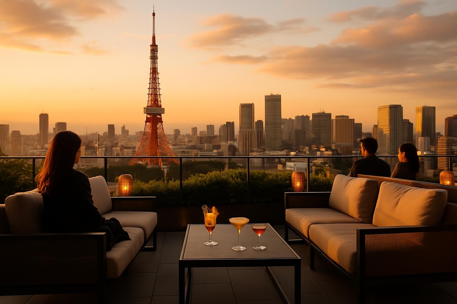 Japan — rooftop bar view