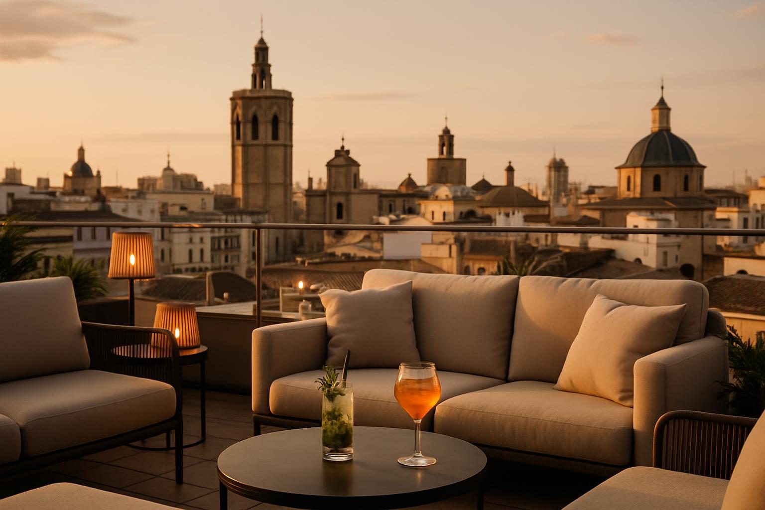 Spain — rooftop bar view