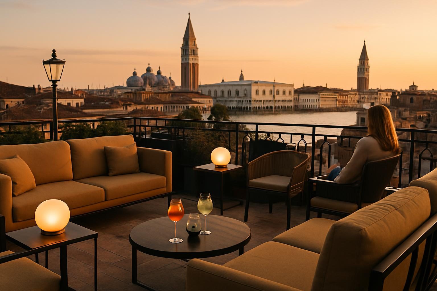 Italy — rooftop bar view