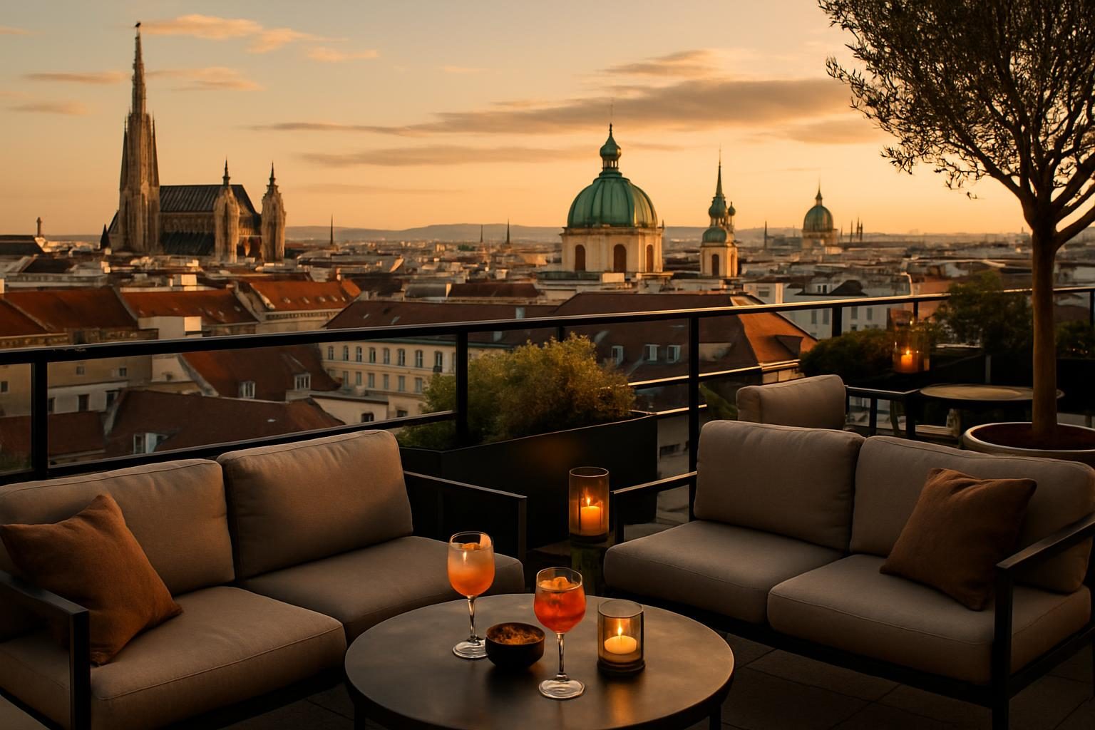 Austria — rooftop bar view