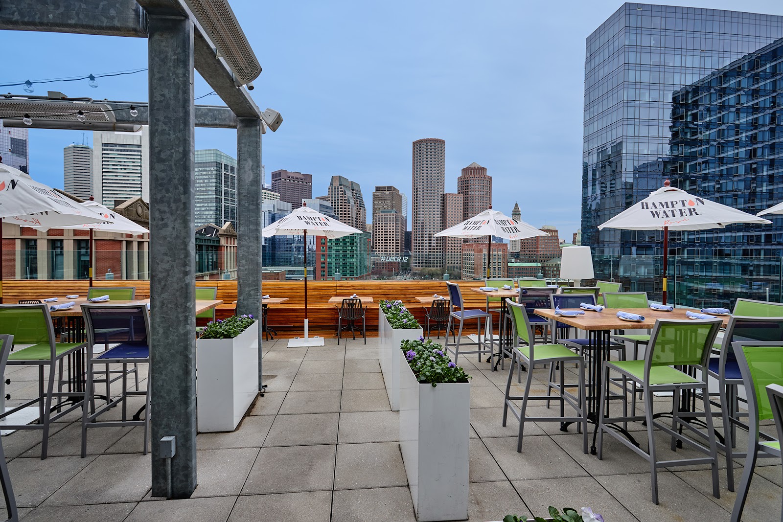 Deck 12 rooftop bar in Boston, United States