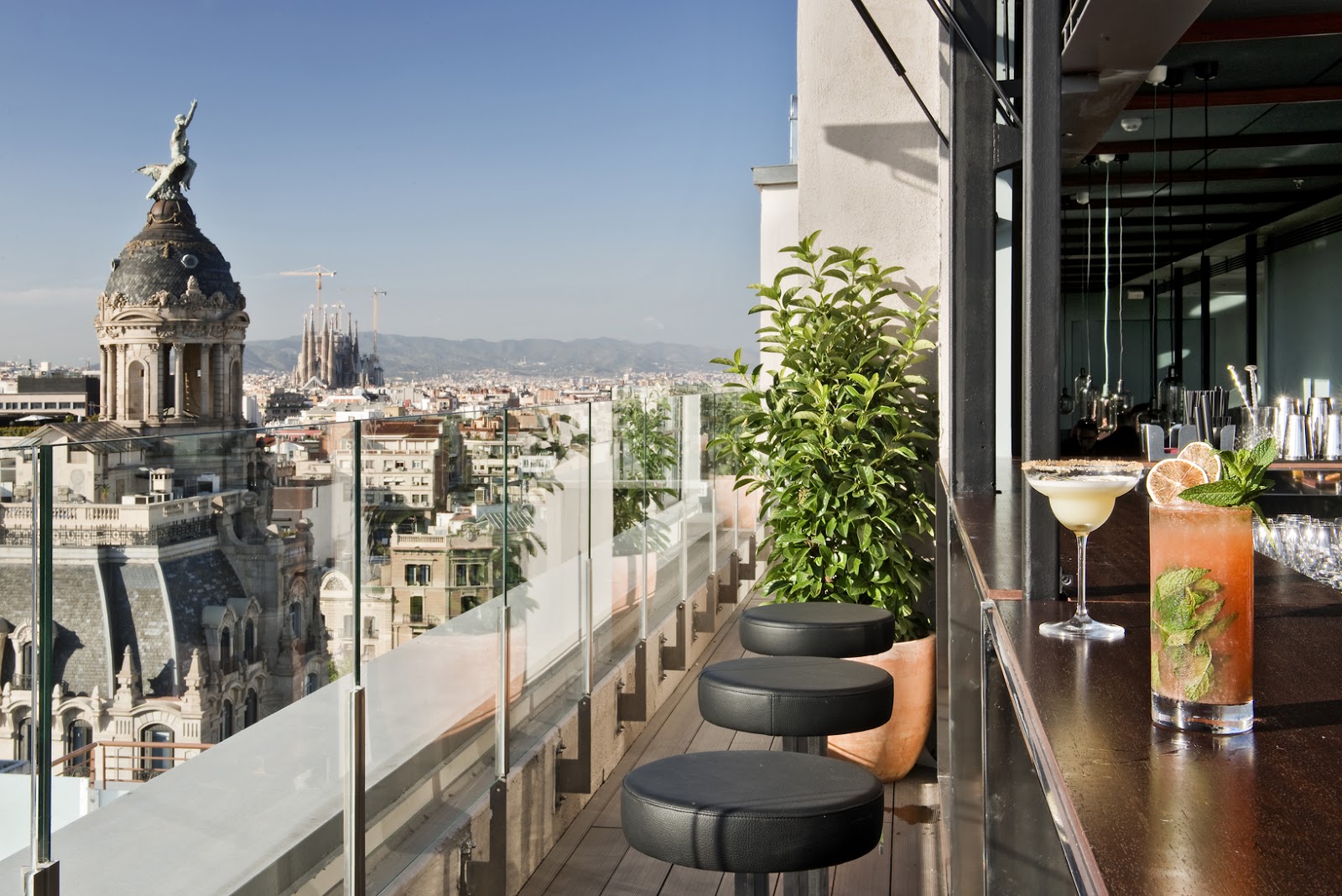 Eleven BCN rooftop bar in Barcelona, Spain