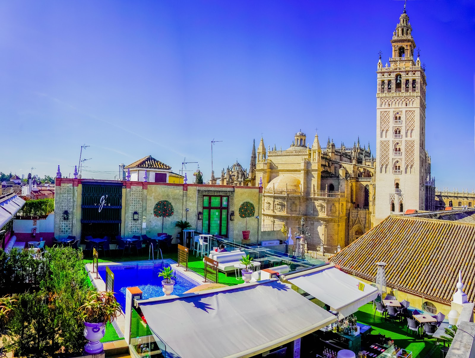 Hotel Doña María Sevilla rooftop bar