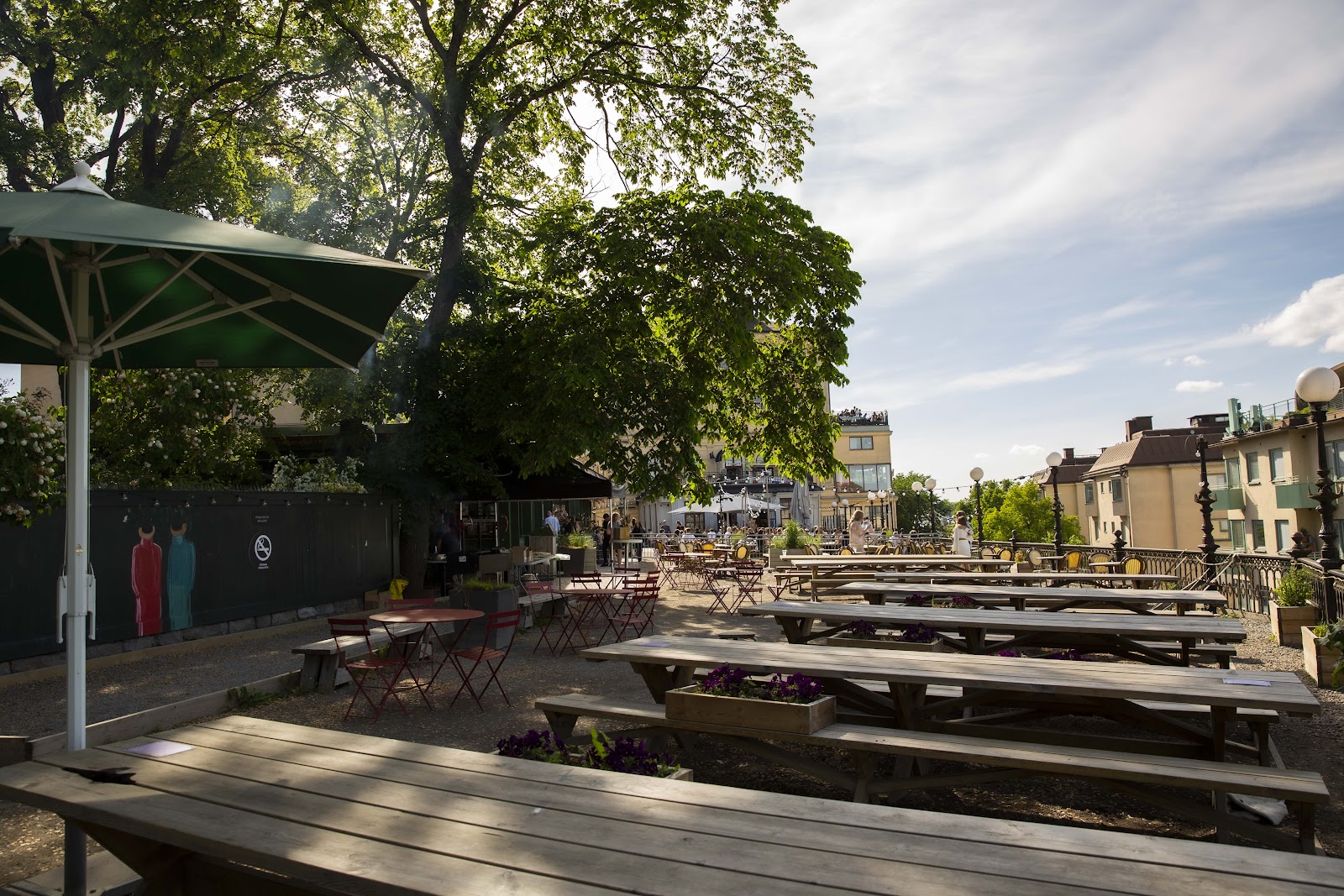Mosebacketerrassen rooftop bar in Stockholm, Sweden