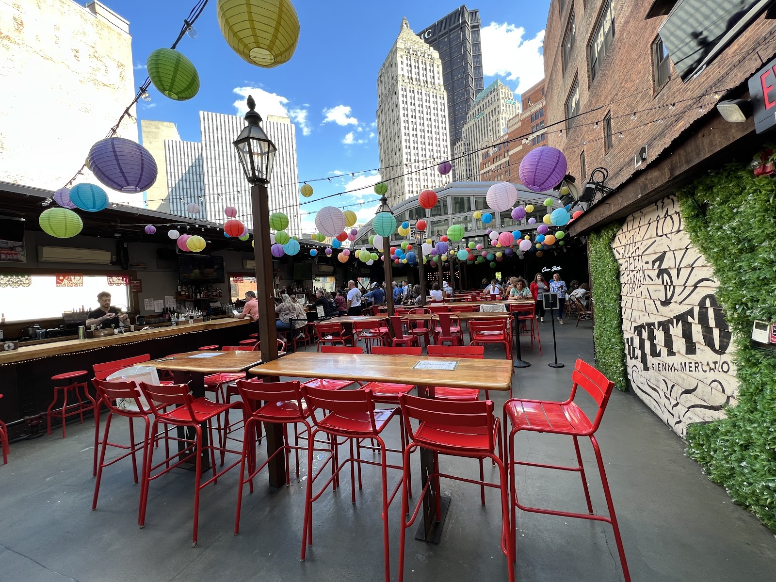 Sienna Mercato rooftop bar in Pittsburgh, United States