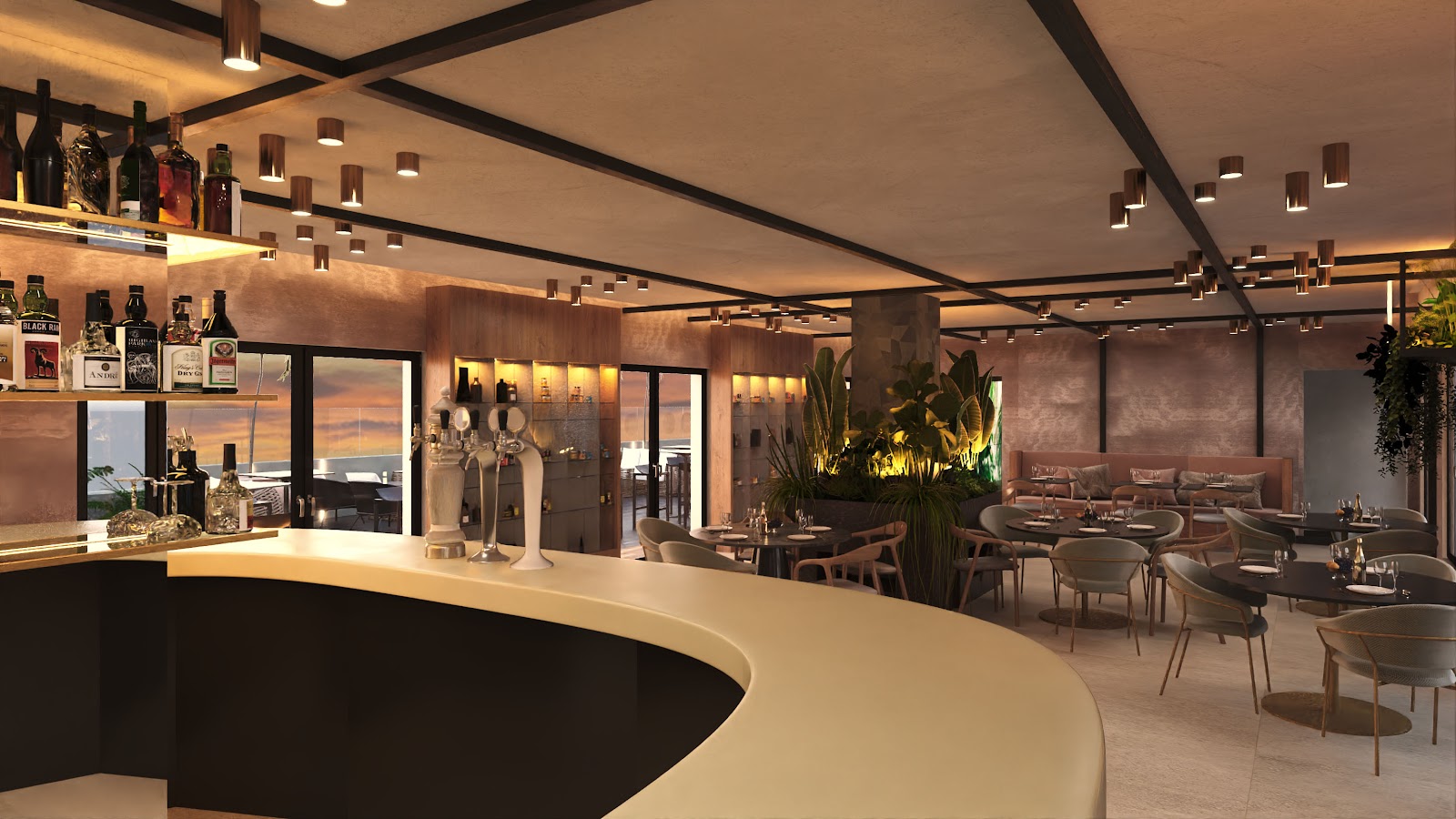 Sky Bar Novotel Valencia Lavant rooftop bar