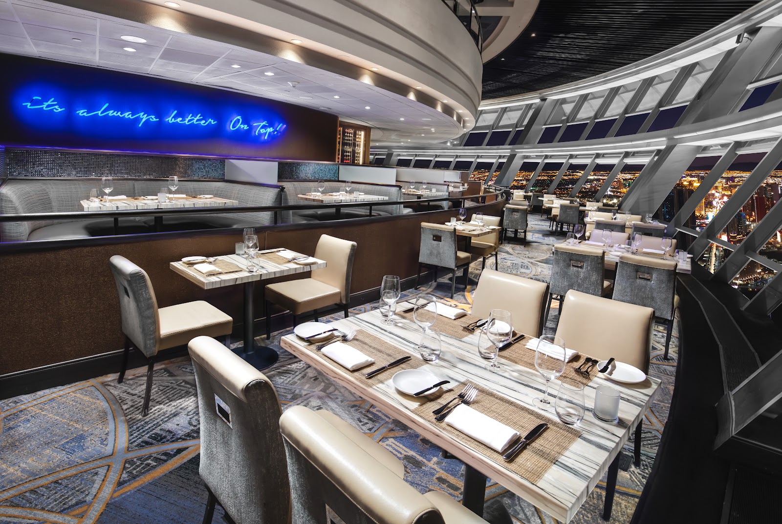 Top of the World rooftop bar in Las Vegas, United States