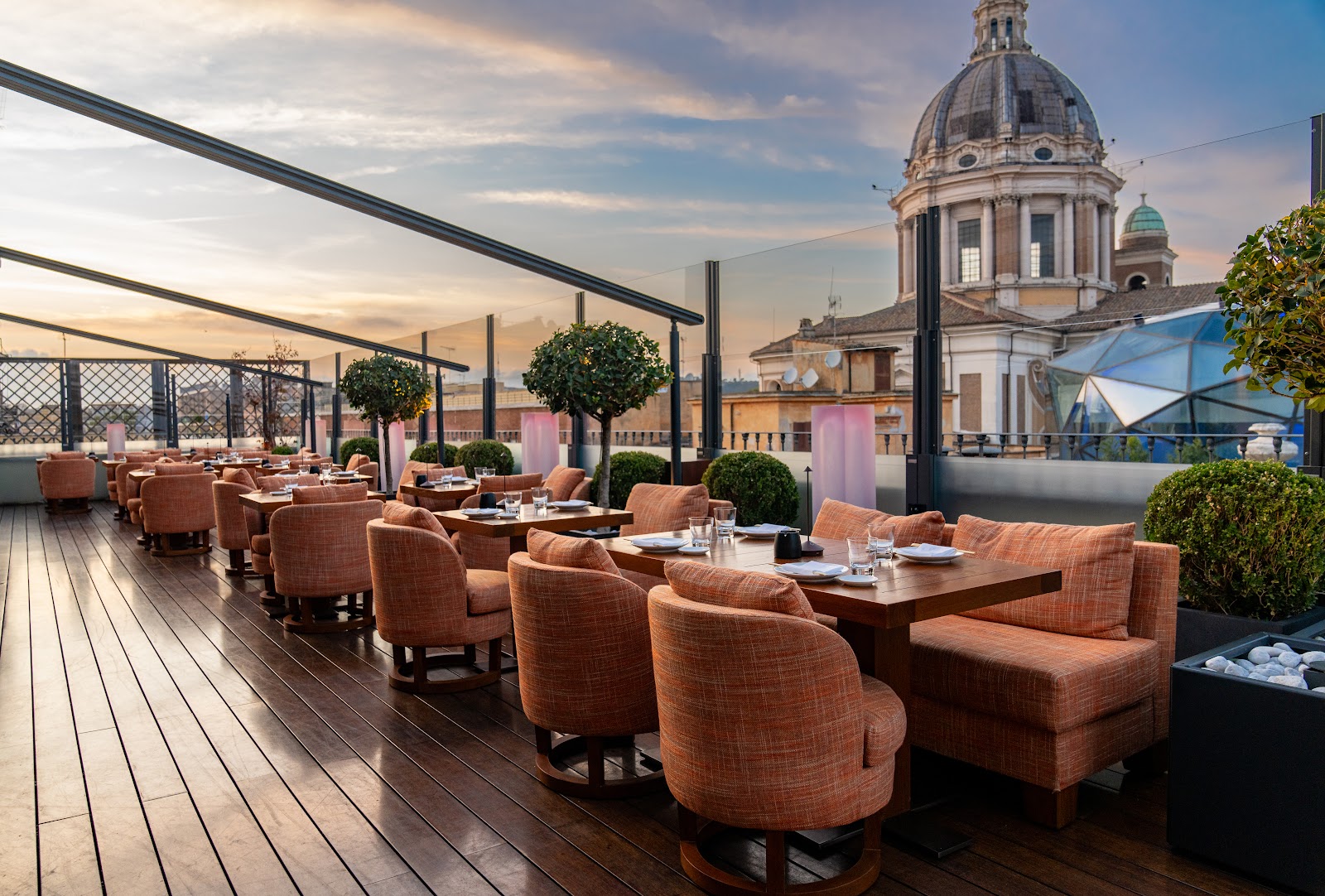 Zuma Rome rooftop bar in Rome, Italy