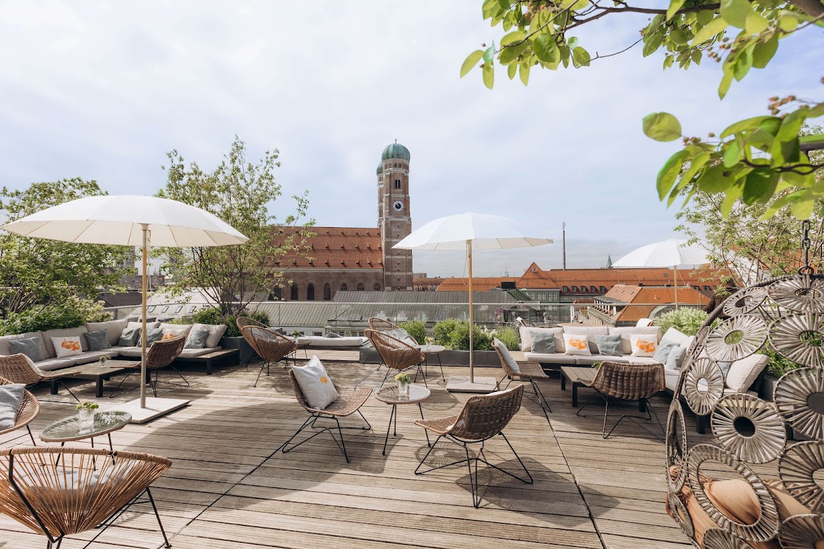 Blue Spa Dachterrasse rooftop view