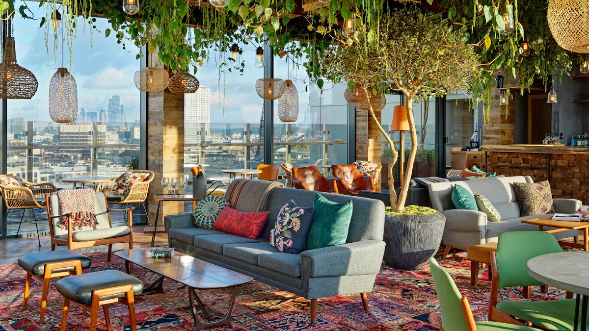 The Nest at Treehouse Hotel rooftop view