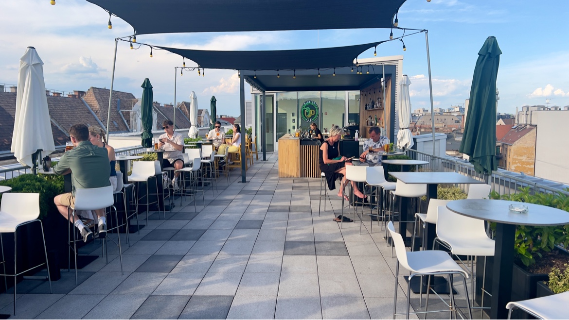 Nine Up Rooftop Bar rooftop view