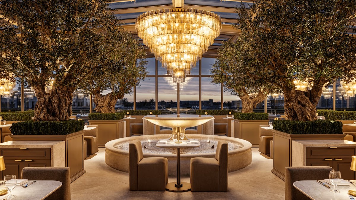 RH Rooftop Restaurant at RH Detroit rooftop view
