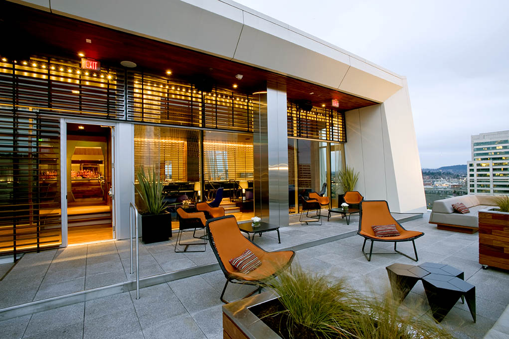 Departure Restaurant + Lounge rooftop view