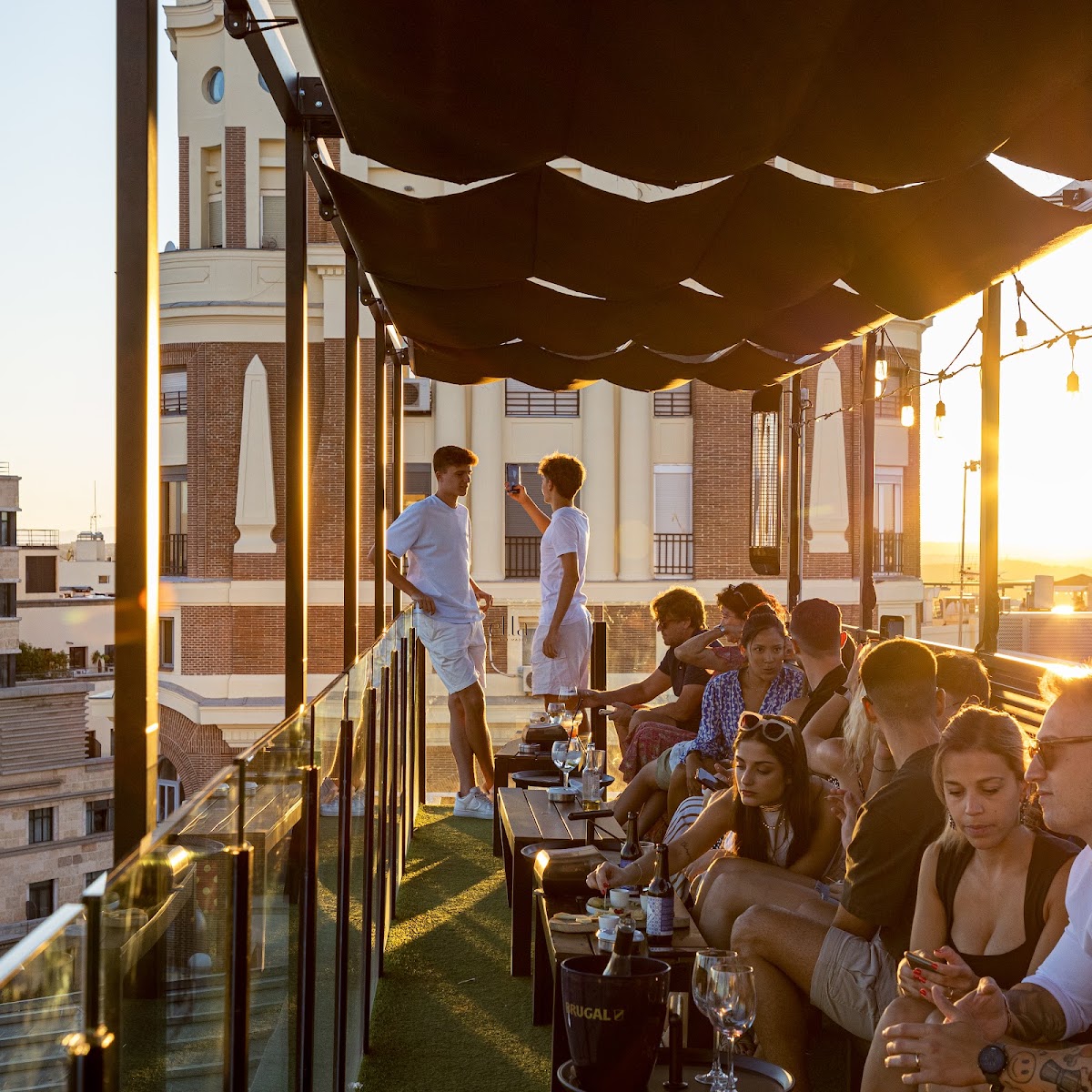 Ella Sky Bar Madrid rooftop view