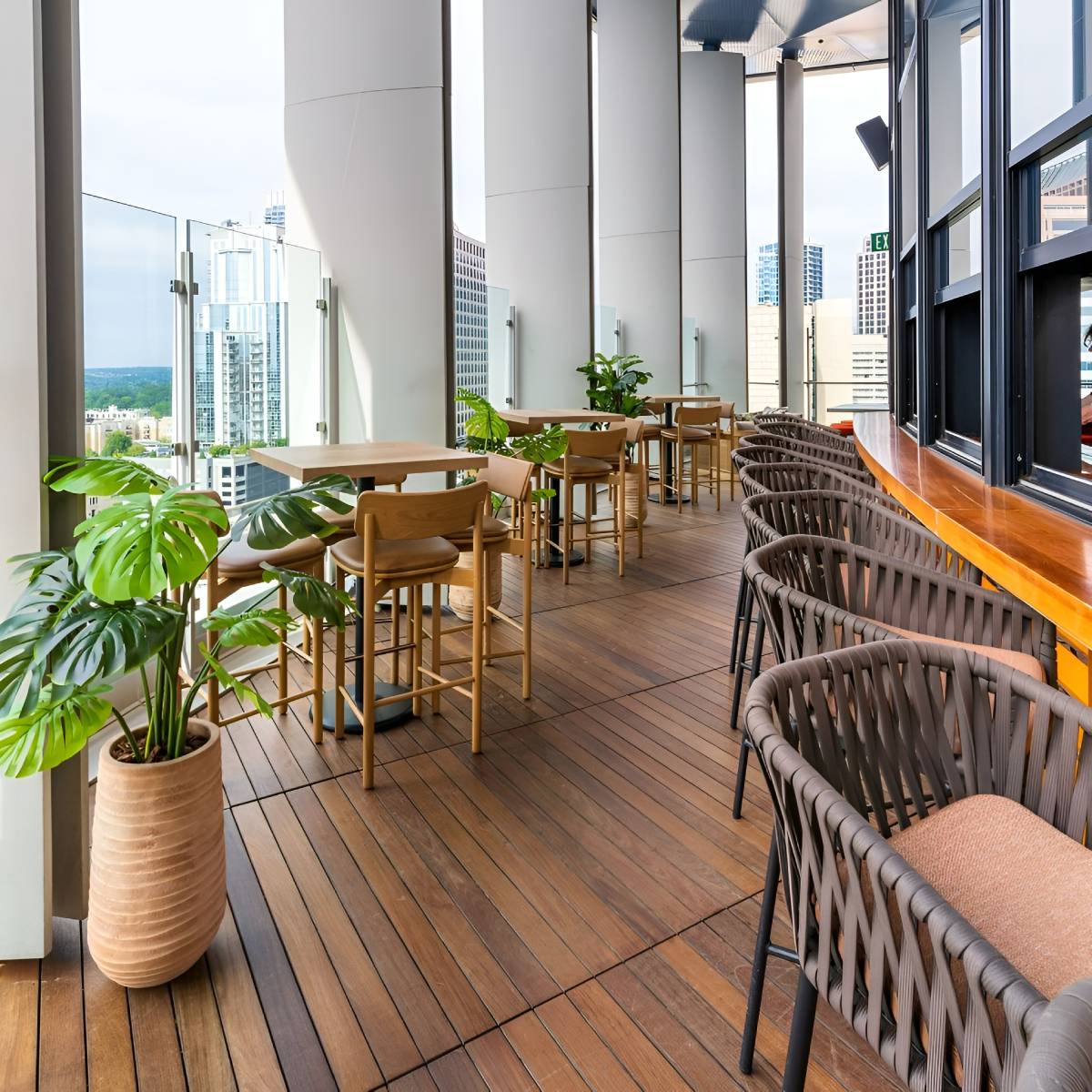 Merchant and Trade rooftop view