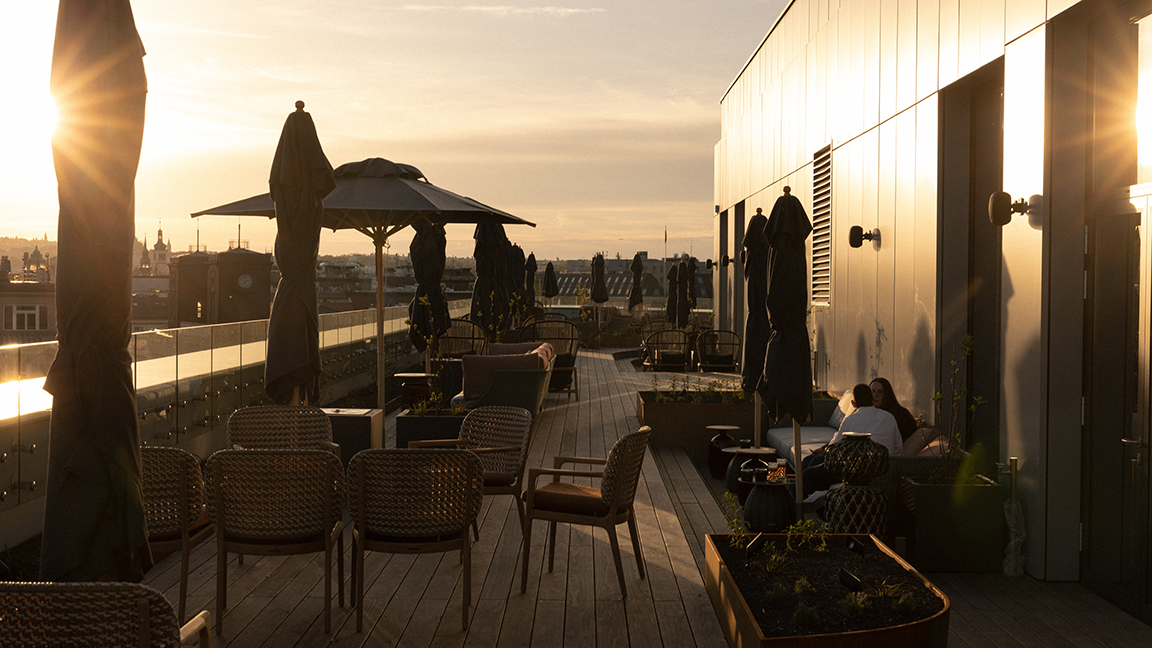 Cloud One Wine Bar & Lounge rooftop view