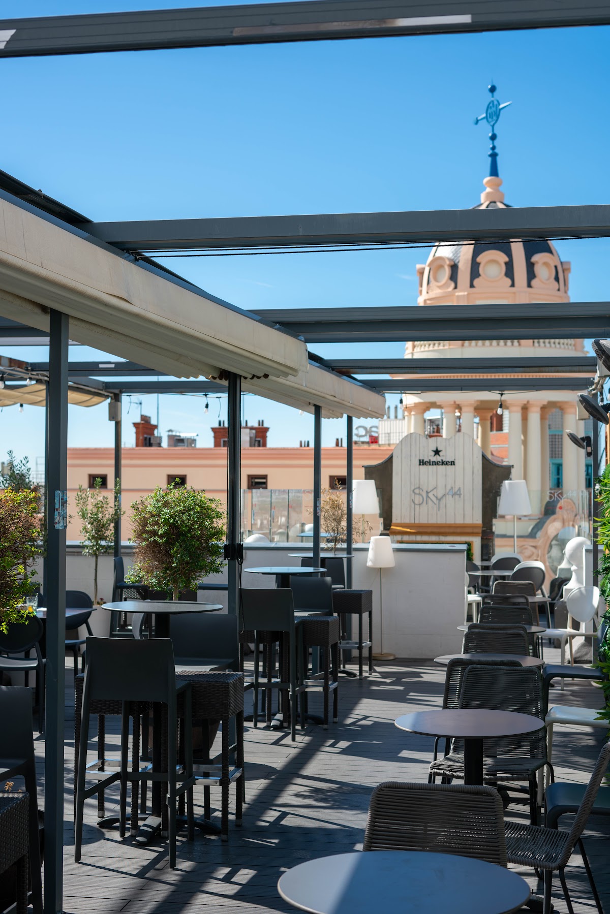 Sky 44 Rooftop Terraza & Bar Madrid rooftop view