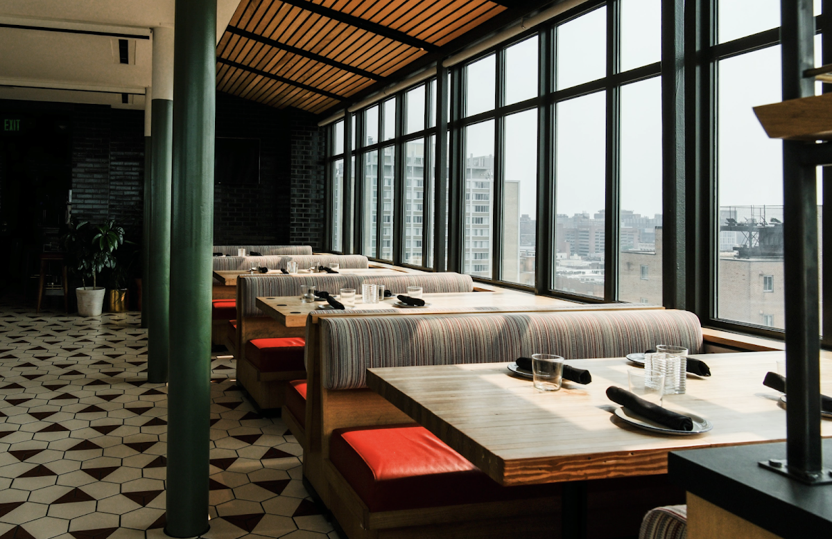 Topside rooftop view