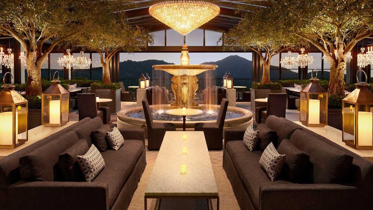 RH Rooftop Restaurant at RH Marin rooftop view