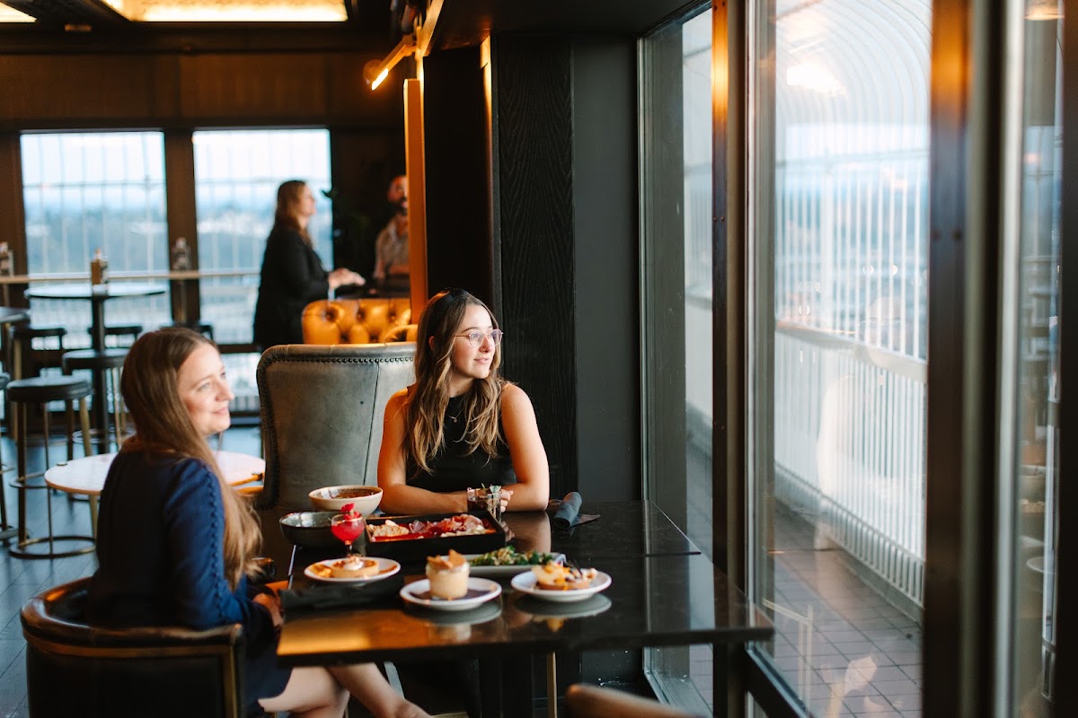 Smith Tower Observatory & Bar rooftop view