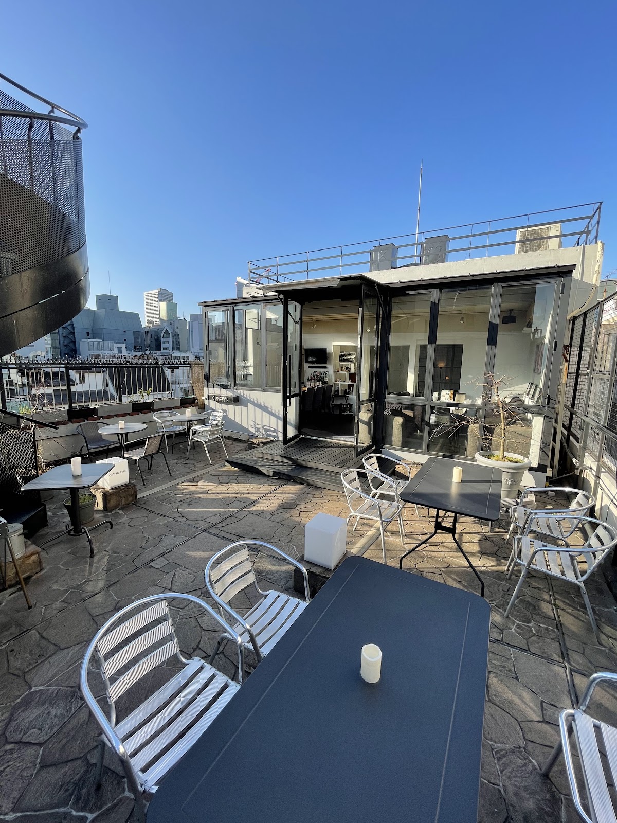 Concept rooftop view