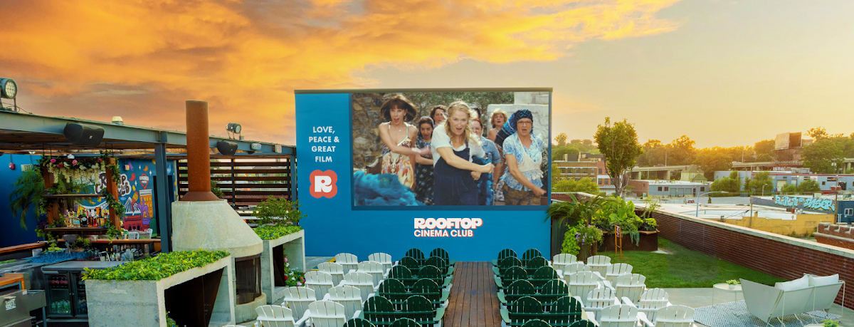 Rooftop Cinema Club Crossroads Kansas City rooftop view