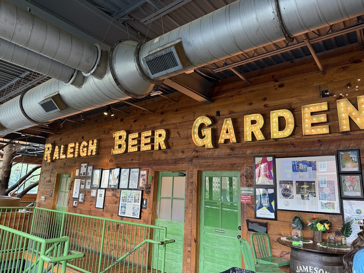 Raleigh Beer Garden rooftop view