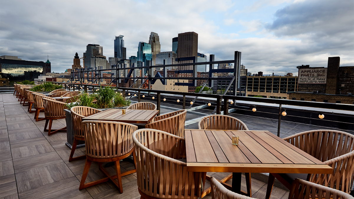 Rooftop at Hewing Hotel rooftop view