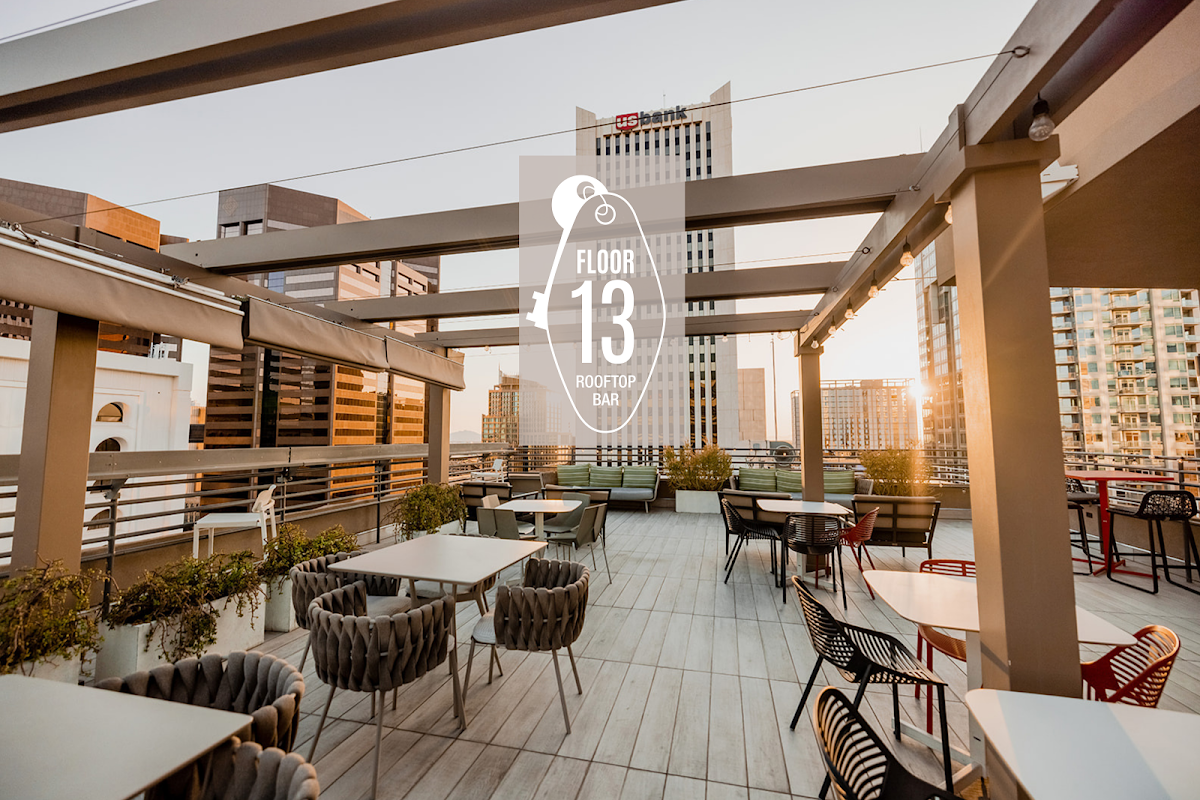 Floor 13 Rooftop Bar rooftop view