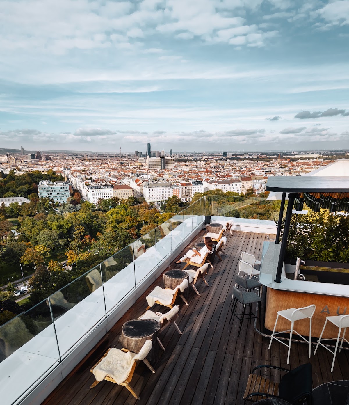 Aurora Rooftop Bar rooftop view