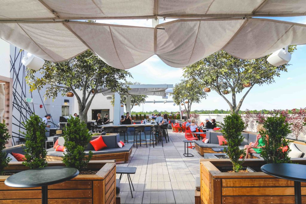 Elevated Rooftop Bar rooftop view