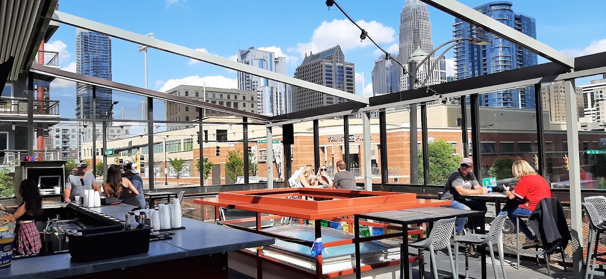 Graham St. Pub & Patio rooftop view