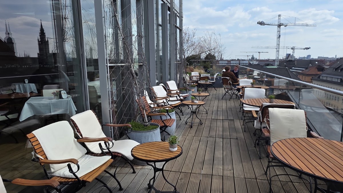 Bayerischer Hof Roof Terrace rooftop view