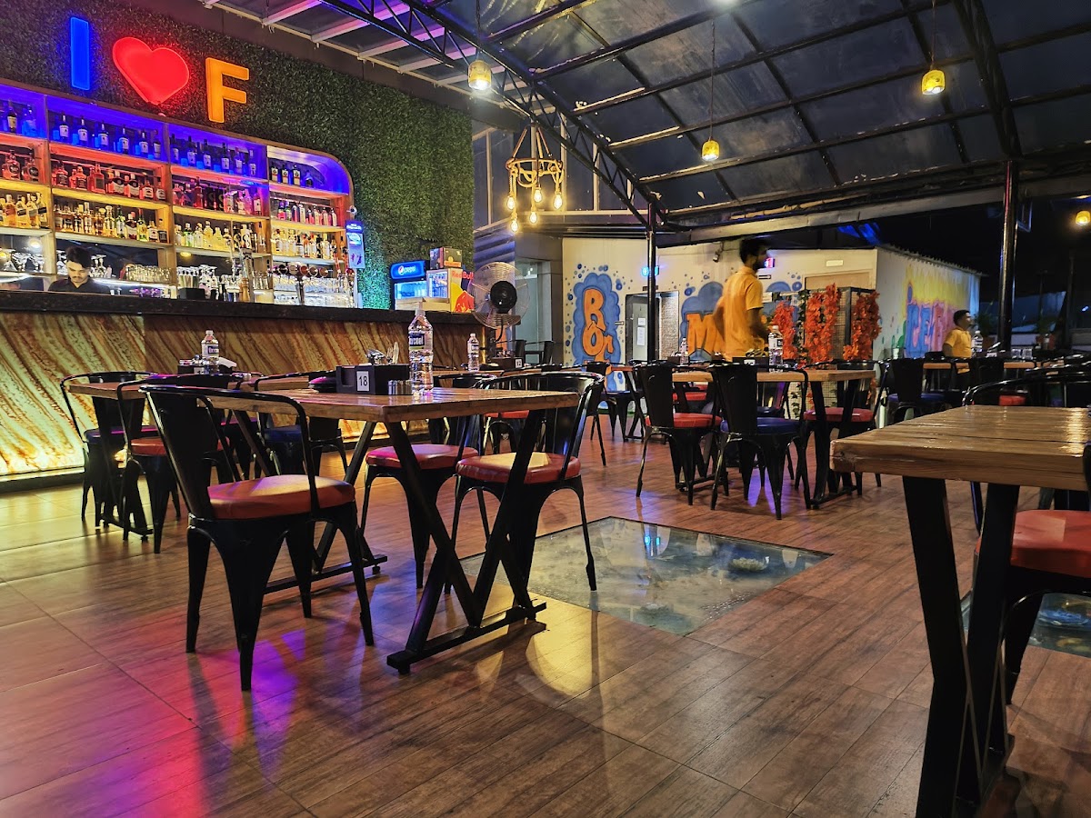 Ice N Fire Sky Lounge. Rooftop Restaurant and Club rooftop view